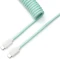 Keychron Coiled Aviator Cable, Tastaturkabel (Spiral-Textilkabel), 1.36m, türkis Vorschaubild