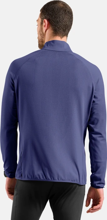 Odlo Zeroweight Warm Half Zip 2.0 Laufshirt langarm skipper blue (Herren)