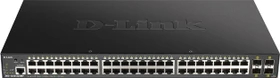 D-Link DGS-1250 Rackmount Gigabit Smart Switch, 48x RJ-45, 4x SFP+, 370W PoE+ (DGS-1250-52XMP)