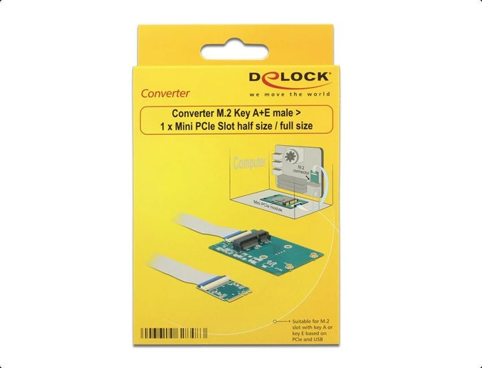 DeLOCK M.2 PCIe/USB -> mPCIe