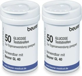 Beurer Blutzucker-Teststreifen für GL40, 100 Stück