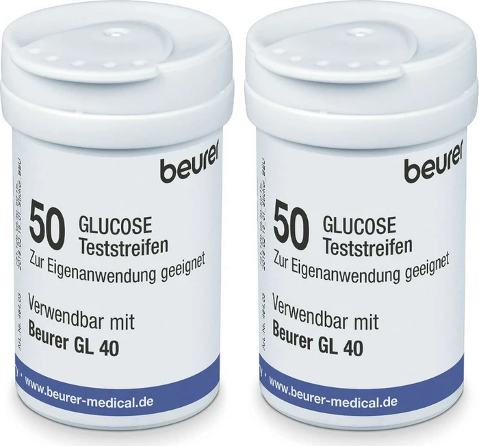 Beurer Blutzucker-Teststreifen für GL40, 100 Stück