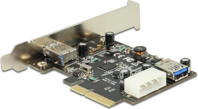 DeLOCK 2x USB-A 3.1, PCIe 3.0 x4