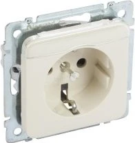 Legrand Creo Steckdose mit Beschriftungsträger, mandelweiß