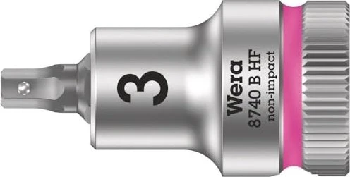Wera 8740 B HF Zyklop Innensechskant Steckschlüssel 3/8", 3x35mm