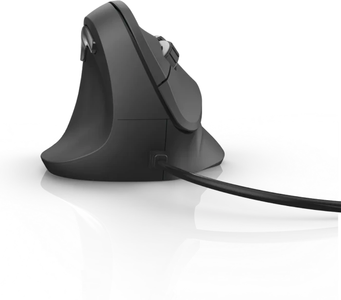 Hama EMC-500L Vertical Maus schwarz, Linkshänder, USB