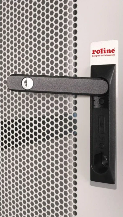 Roline / Secomp Basic 19" Netzwerkschrank 26HE, montiert, Glastür, IP20, RAL 7035, 1000mm tief