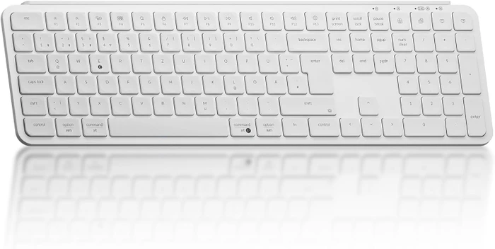 Keychron B6 Pro Ultra-Slim Wireless, Ivory White, USB/Bluetooth, DE