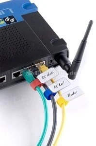 LABEL THE CABLE LTC Mini Tags Klett-Kabelbinder, schwarz, 10er-Pack