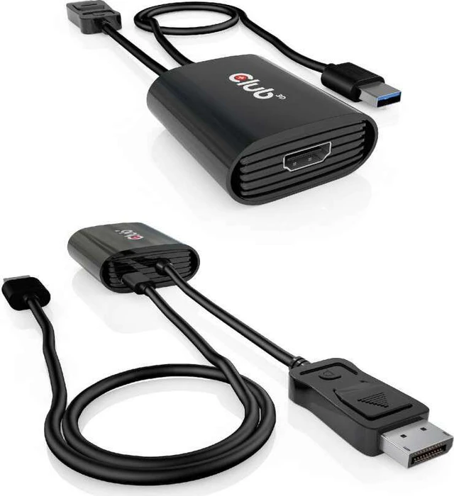 Club 3D DisplayPort 1.4 Stecker auf HDMI 2.1 Buchse
