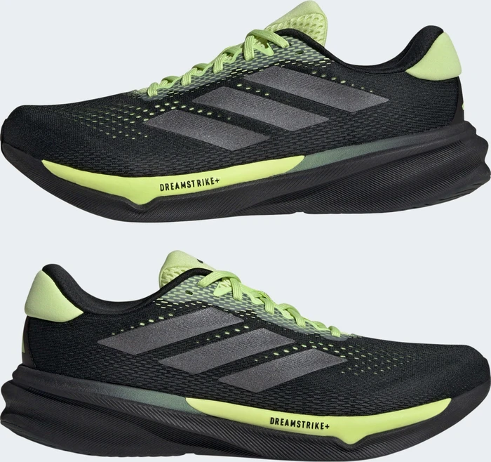 adidas Supernova Stride 2 core black/iron metallic/pulse lime (Herren)