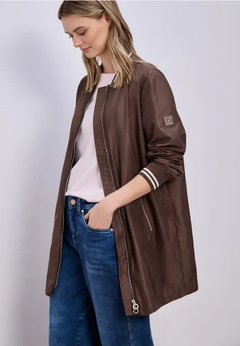 Street One Langer Blouson Jacke mahogany brown (Damen)
