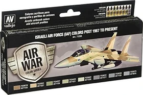 Vallejo Model Air Air War Color Series Israeli Air Force Colors Post 1967 to Present Farbset, 8-tlg.