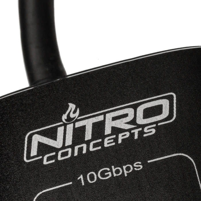 Nitro Concepts UH1 10-Port USB-Hub, USB-C/USB-A 3.1 [Stecker]