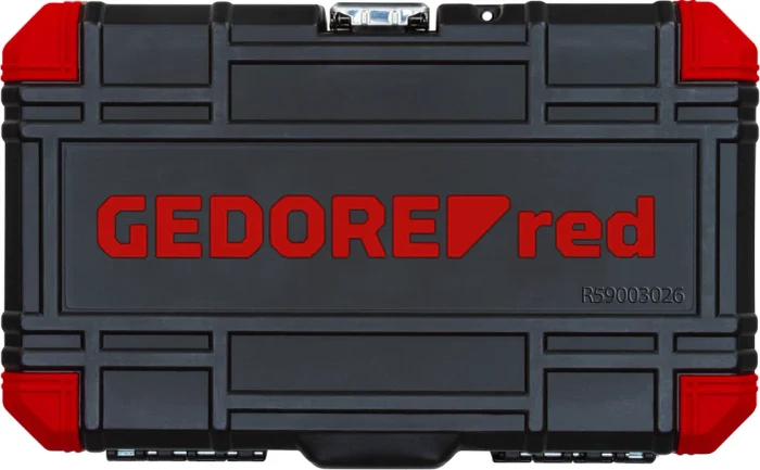 Gedore red R59003026 Steckschlüsselsatz inkl. Koffer, 26-tlg.