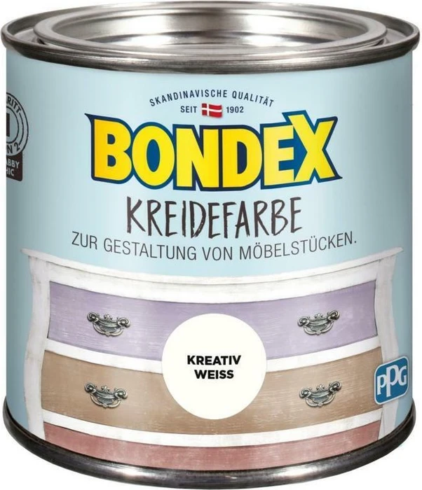 Bondex Kreidefarbe innen kreativ weiß, 500ml