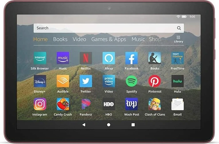 Amazon Fire HD 8 KFONWI 2020, ohne Werbung, Plum, 64GB