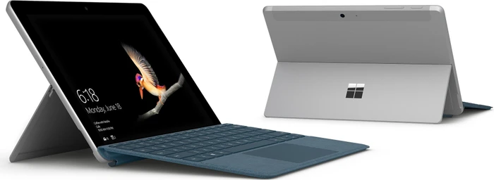 Microsoft Surface Go, blau, Pentium Gold 4415Y, 4GB RAM, 64GB, Signature Type Cover Kobalt blau