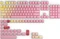 Glorious GPBT Keycaps, Kunststoff (PBT), Pink Grapefruit, rosa/gelb/rot, 143 Tasten (104+39), ANSI-US Vorschaubild