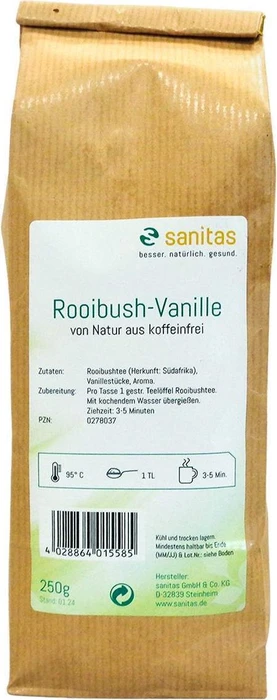 Sanitas Rooibush-Vanille Tee, 250g