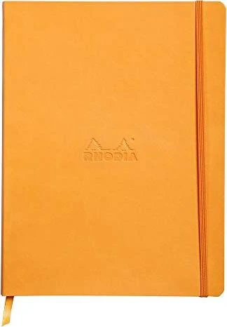 Rhodia Rhodiarama Notizbuch, 190x250mm, punktiert, Softcover, orange, 80 Blatt