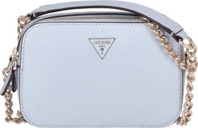 Guess Noelle in Saffian-Optik Umhängetasche dove grey