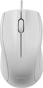 Deltaco Wired Optical Mouse weiß, USB (MS-711-W)