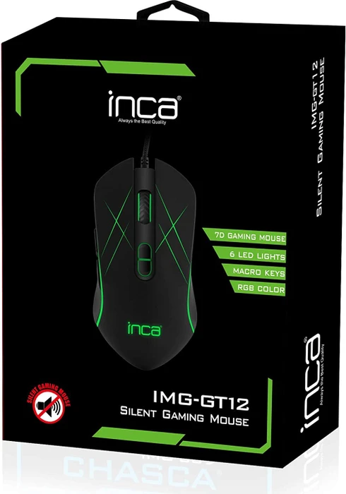 Inca IMG-GT12 Silent Gaming Mouse, USB