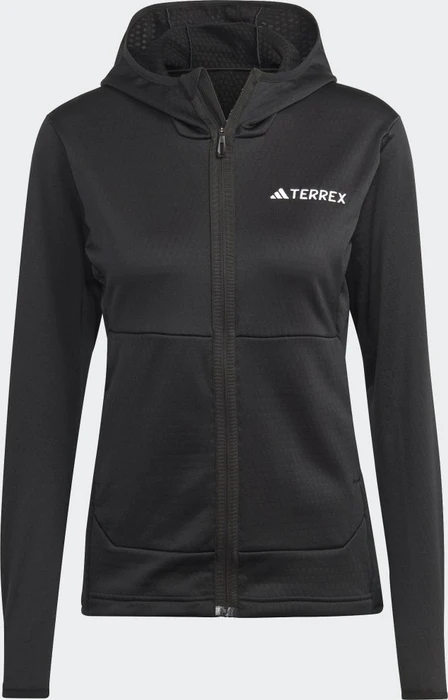 adidas Terrex Xperior LIGHT HoodED Fleece Jacke schwarz (Damen)