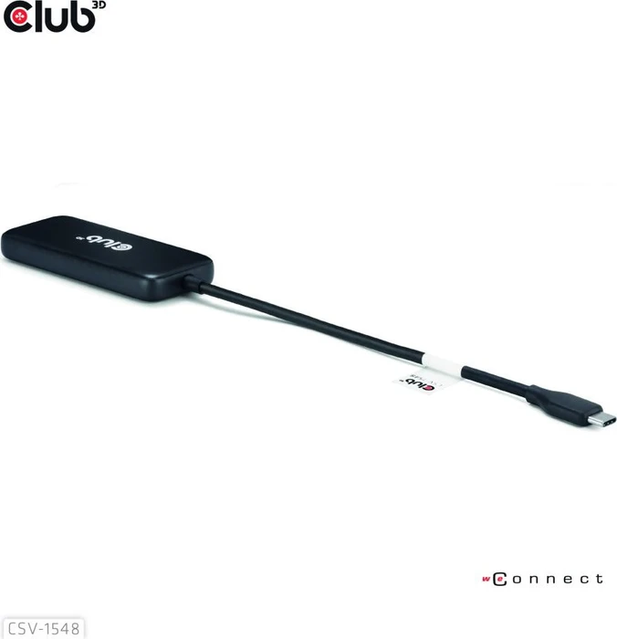Club 3D 4-Port 10G Daten-Hub mit PD3.0 Ladefunktion, USB-C 3.1 [Stecker]