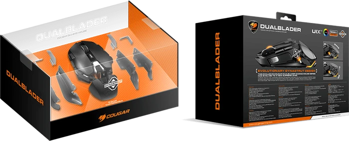 Cougar DualBlader Fully Customizable Ambidextrous Ergonomics, USB