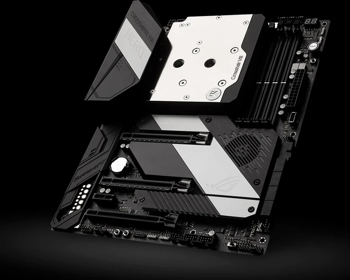 EK Water Blocks Quantum Line EK-Quantum Momentum ASUS ROG Crosshair VIII Hero D-RGB Monoblock, Full Nickel