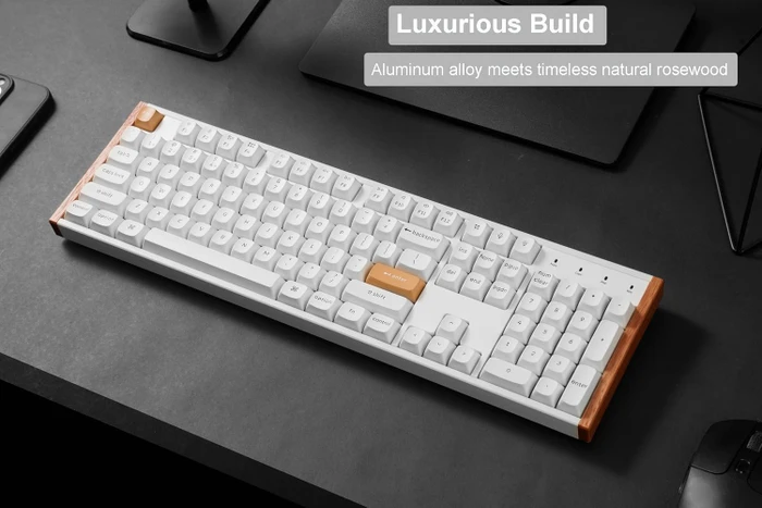 Keychron K10 HE Wireless, Special Edition White, LEDs RGB, Gateron 2.0 Magnetic Nebula, USB/Bluetooth, US