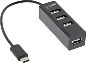 InLine 4-Port USB-Hub, USB-C 2.0 [Stecker] (33293J)