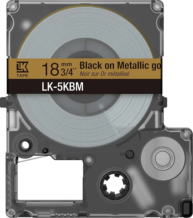 Epson LK-5KBM Beschriftungsband, 18mm, schwarz/mattgold