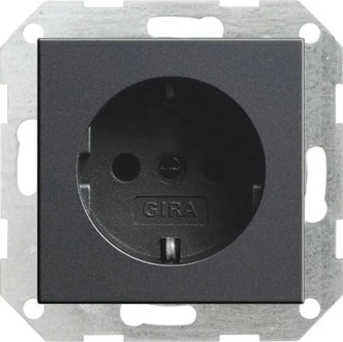Gira System 55 SCHUKO-Steckdose 16A 250V, anthrazit