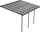 Juskys Borneo Terrassenüberdachung 4x3m anthrazit (21025)