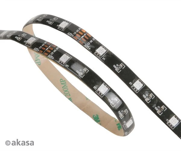 Akasa Vegas, blau beleuchtet, LED-Streifen, 60cm