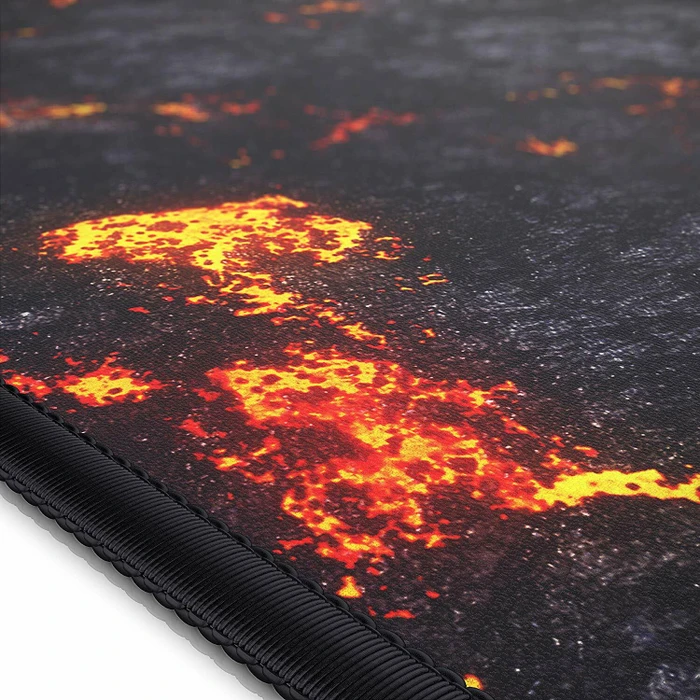 Titanwolf Lava XXL Speed Gaming-Mauspad, schwarz/rot