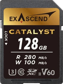 Exascend Catalyst R280/W100 128GB, UHS-II U3, Class 10