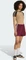 adidas Firebird Shorts maroon/cream white (Damen) Vorschaubild
