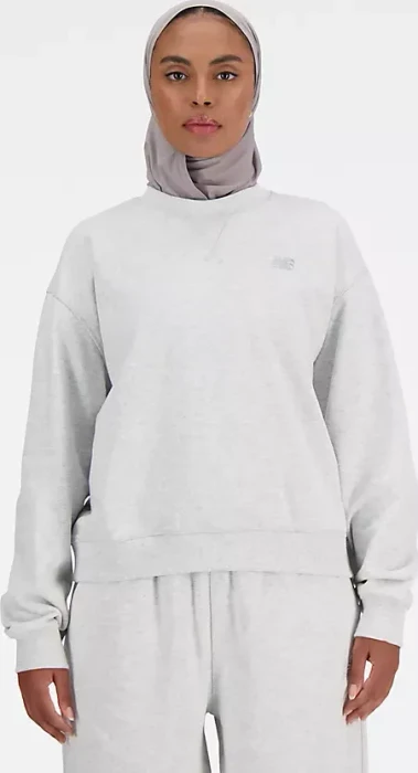 New Balance French Terry Crew Sweatshirt ash heather (Damen)