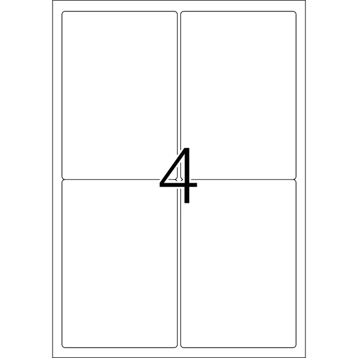 Herma Adressetiketten Inkjet, 96x139.7mm, weiß, matt, 100 Blatt (400 Etiketten)