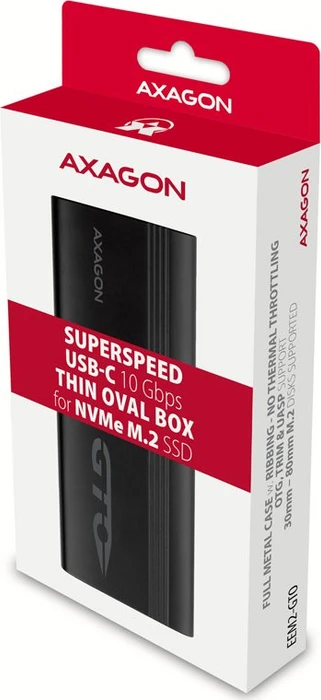 Axagon M.2 Festplattengehäuse, M.2 PCIe, USB-C 3.1