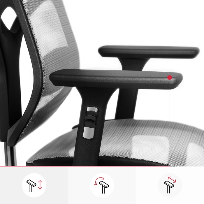 Diablo Chairs V-Basic Ergonomischer Bürostuhl, schwarz/grau