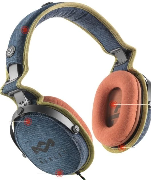 House of Marley Jammin Collection Rise Up Blue Denim