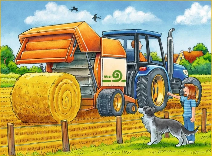 Ravensburger Puzzle Fahrzeuge auf dem Bauernhof