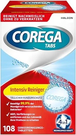 Corega Tabs Intensiv Reinigungstabs, 108 Stück