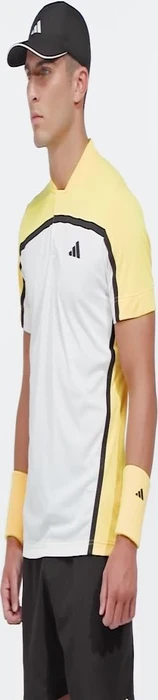 adidas Tennis Heat.RDY Pro FreeLift Henley Poloshirt kurzarm white/spark (Herren)