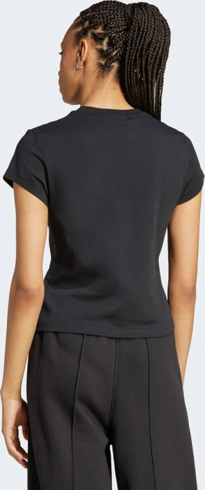 adidas Essentials Slim T-Shirt kurzarm schwarz (Damen)